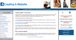 Desktop Screenshot of 4creatingawebsite.com